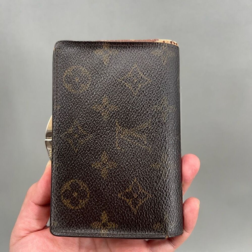 Louis Vuitton Vintage Monogram Bifold Wallet Kisslock Old Money Dark Academia - Picture 2 of 16
